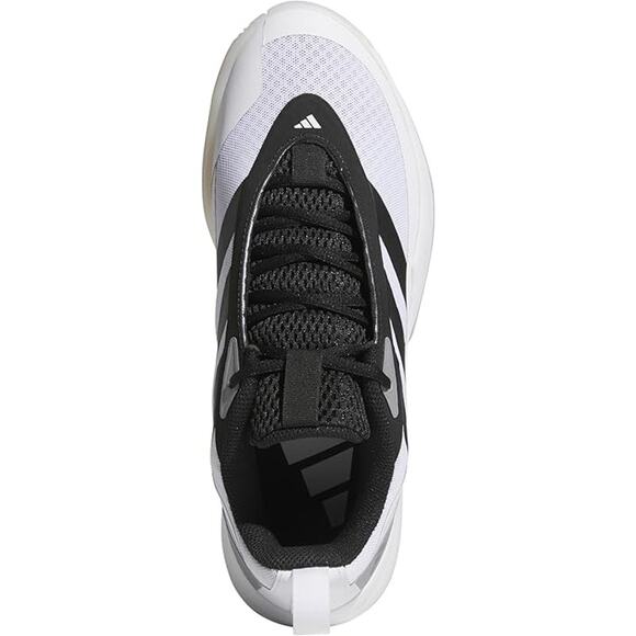 NWT adidas Unisex Front Court Sneaker, White/Black, 10.5 US Men - Picture 6 of 7
